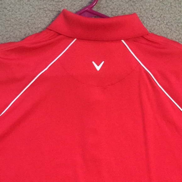 Red short sleeve Golf Shirt - Picture 4 of 7